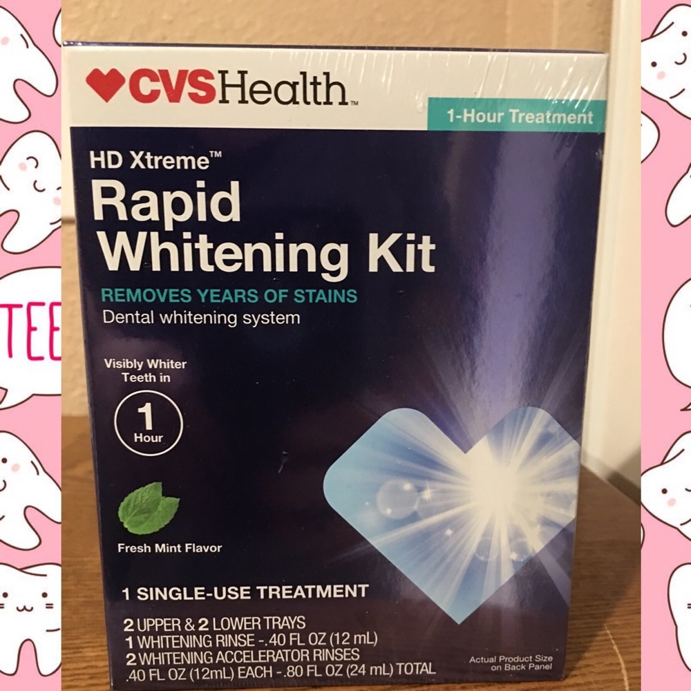 New rapid teeth whitening kit